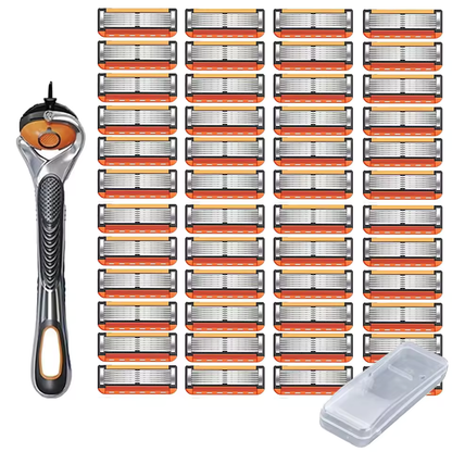 EdgeMaster 6™ – 6-blads rakhyvlar i 24 / 48-pack för klassisk rakning med modern precision