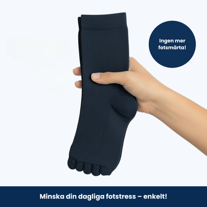 Solevia™ - Stödstrumpor med tåseparatorer för naturlig smärtlindring