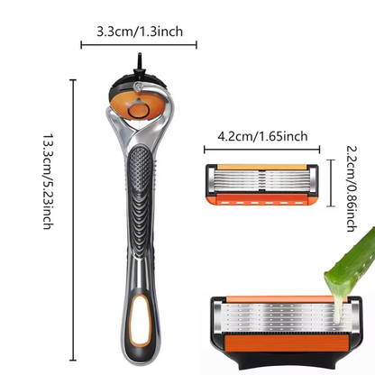 EdgeMaster 6™ – 6-blads rakhyvlar i 24 / 48-pack för klassisk rakning med modern precision