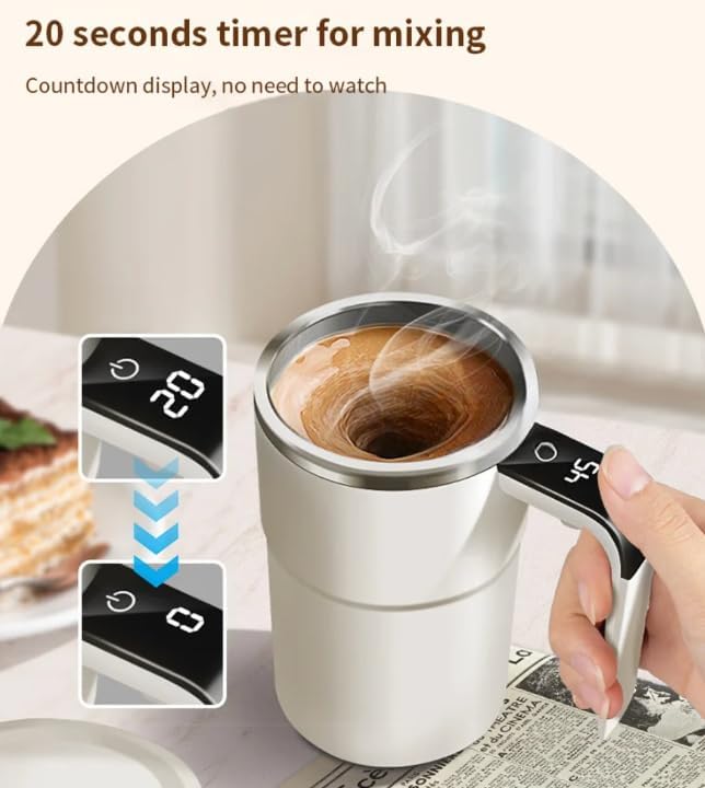 Stirra™ SmartMug - Självrörande mugg med temperaturvisning (380 ml)
