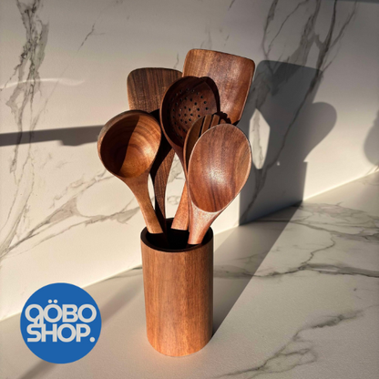 Ekorra™ PureKitchen | Hållbara köksredskap av massivt trä för plastfri matlagning