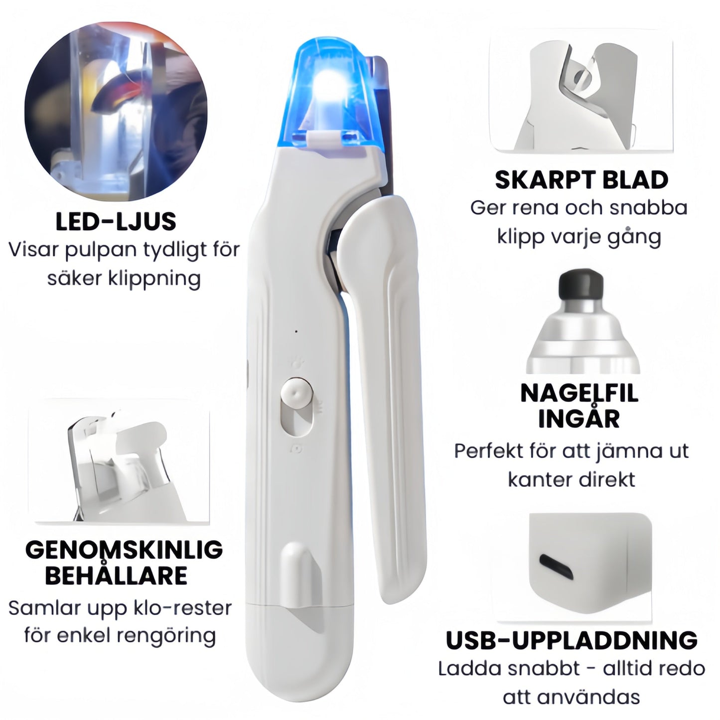 ClawCare™ - Säker och stressfri kloklippning för hundar