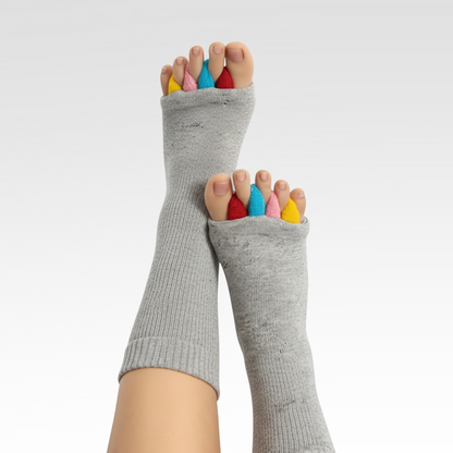 Solevia™ - Stödstrumpor med tåseparatorer för naturlig smärtlindring